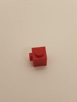 1x1 modifizierter Stein mit Noppe rot