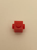 1x1 modifizierter Stein mit 2 Noppen rot