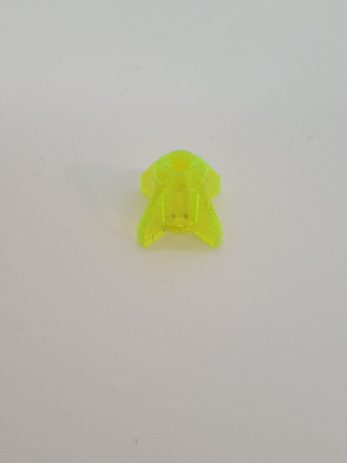 1x1 Rundstein/rakete mit Flossen transparent neongrün