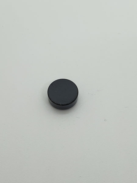 1x1 Fliese rund schwarz black