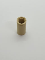 Pin- Verbinder rund mit Slot beige tan