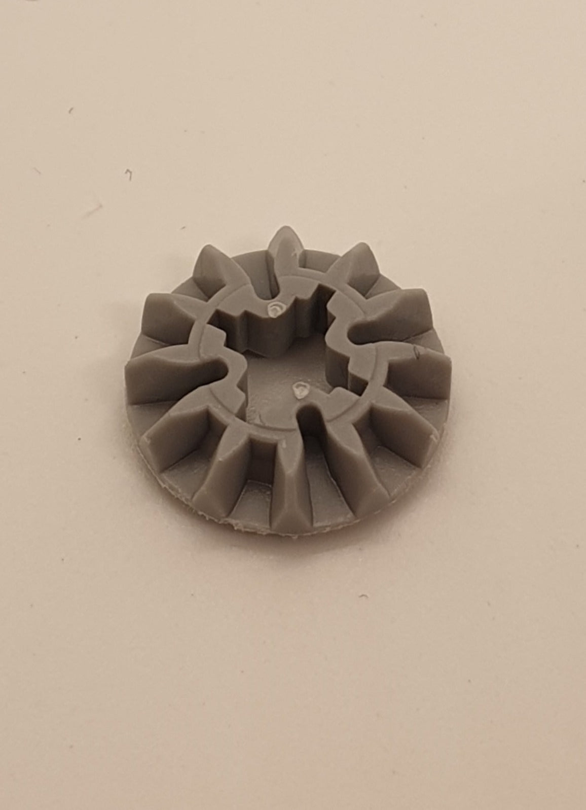 Technik Zahnrad 12 Zähne 90° althellgrau light gray