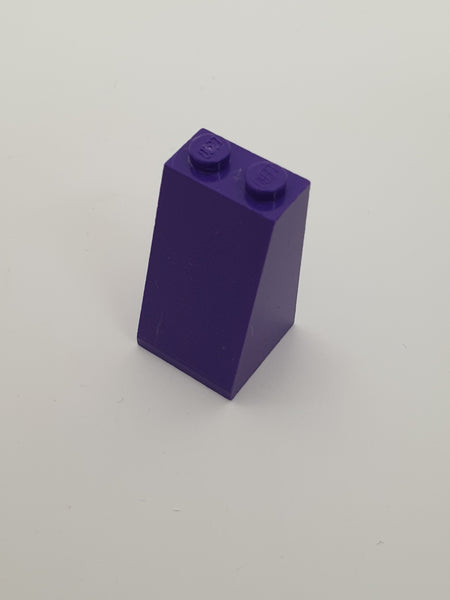 2x2x3 Dachstein 73° mit geschlossenen Noppen lila dark purple