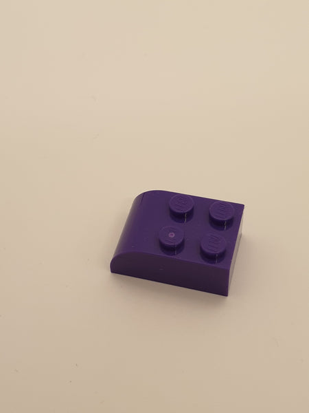 2x3 Stein modifiziert mit gebogenem Oberteil lila dark purple