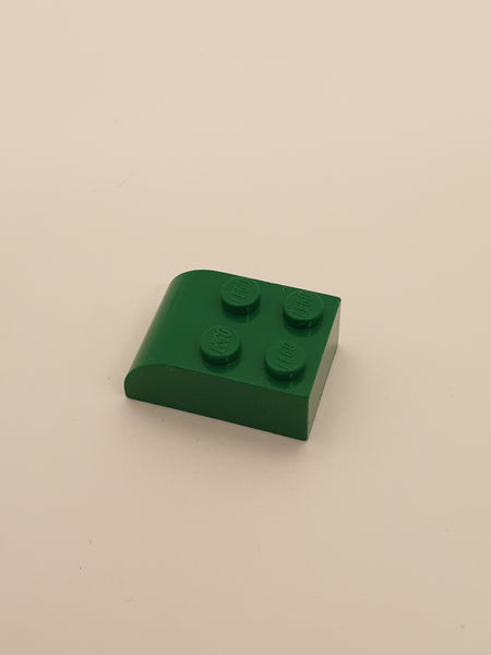 2x3 Stein modifiziert mit gebogenem Oberteil grün