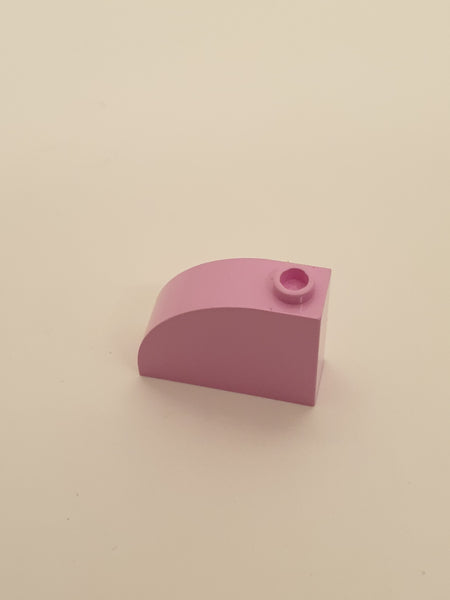 1x3x2 Bogenstein mit Noppe rosa bright pink