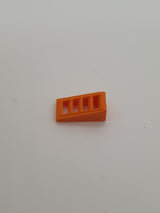 1x2x2/3 Dachstein mit 4 Gitter hellorange