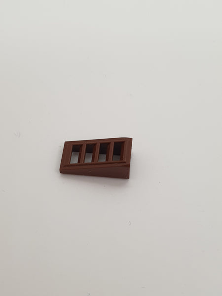 1x2x2/3 Dachstein mit 4 Gitter neubraun reddish brown