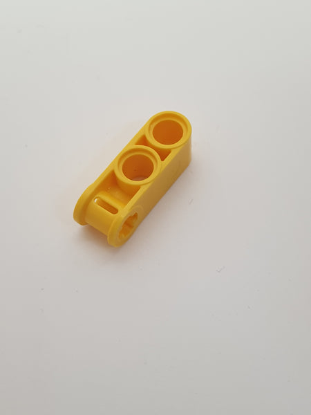 Pin- und Achsverbinder senkrecht 3L mit 2 Pinlöcher gelb
