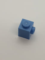 1x1 modifizierter Stein mit Noppe mittelblau