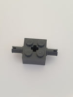 2x2 Achsstein mit 2 Pins neudunkelgrau