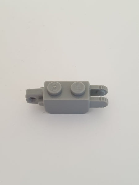 1x2 Scharnierstein Finger an beiden Enden mit 7/9 Zähnen althellgrau light gray