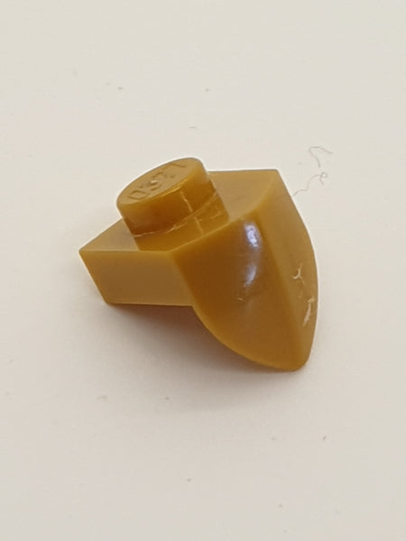 1x1 modifizierte Platte mit Zahn vertikal pearlgold pearl gold