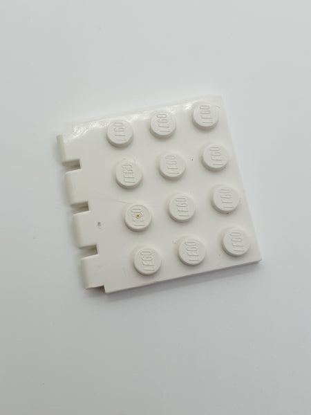 4x4 Scharnierplatte weiß white