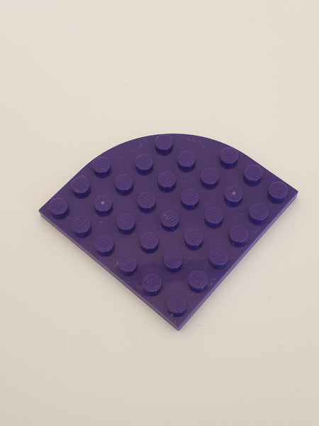 6x6 Eckplatte / Rundplatte lila dark purple