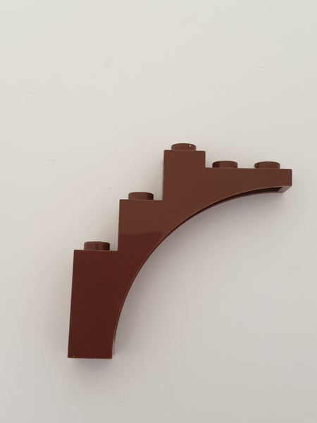 1x5x4 Halbbogenstein mit Support (Reinforced Underside) neubraun reddish brown