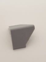 1x2 Dachfirst 45° mit Überstand Boden offen althellgrau light gray