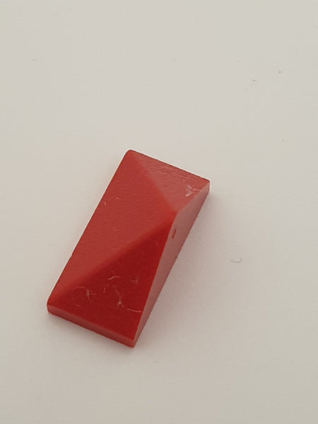 1x2 Dachstein Abschluß 45° mit Noppenhalter rot
