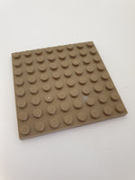 8x8 Platte dunkelbeige