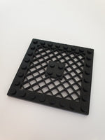 8x8 modifizierte Platte mit Gitter schwarz black