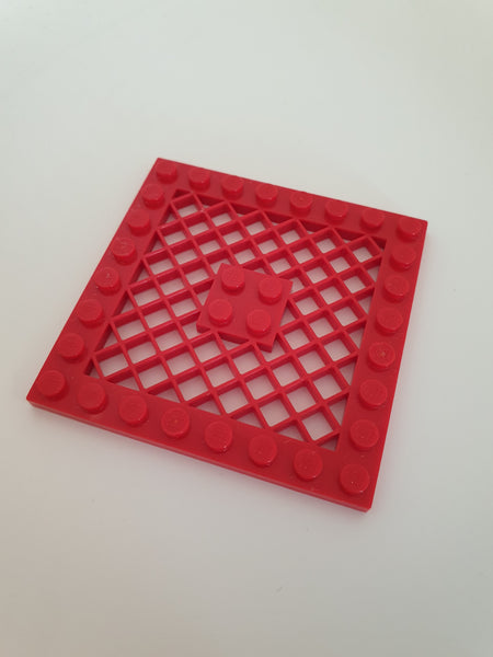 8x8 modifizierte Platte mit Gitter rot