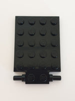 4x6 Platte modifiziert Falltür Scharnier (lange Pins) schwarz black