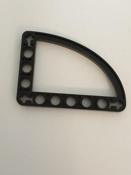 5x7 Liftarm L-Form mit viertel-Ellipse flach schwarz black
