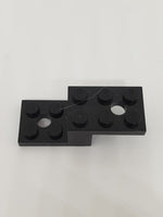 5x2x1 1/3 Winkelstein mit 2 Löchern schwarz black