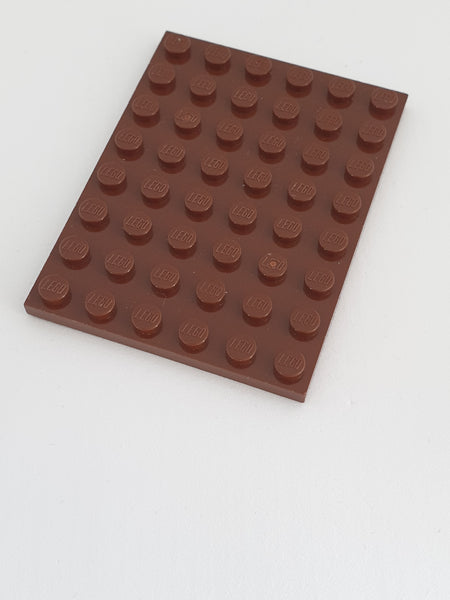 6x8 Platte neubraun reddish brown