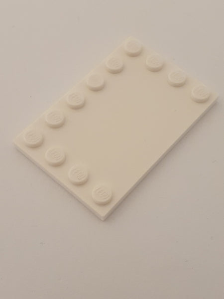 4x6 Fliese modifiziert mit Noppen auf Ecken weiß white
