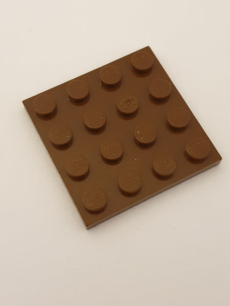 4x4 Platte dunkelbraun dark brown