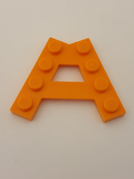 Keilplatte A-Form mit 2 Reihen 4 Noppen orange
