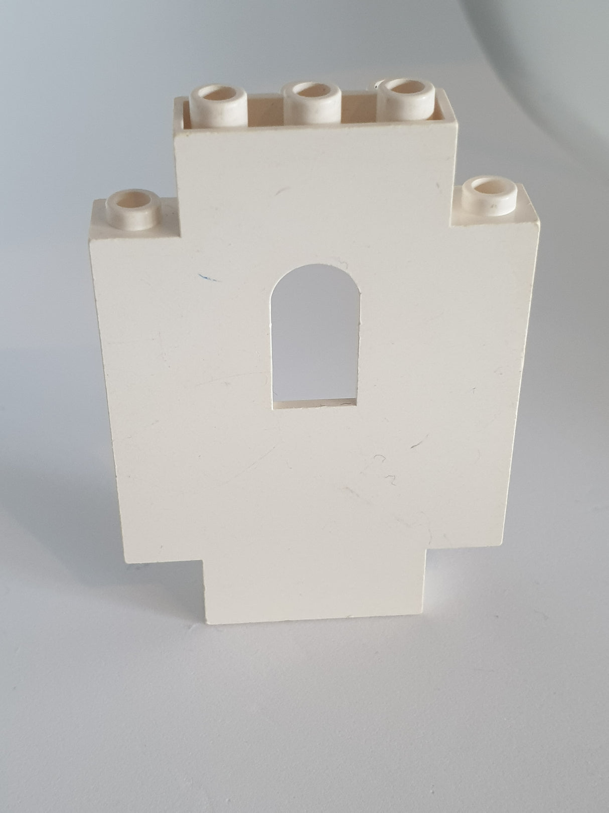 1x5x6 Burgteil Mauerteil mit Fenster weiß white