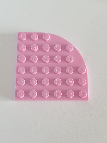 6x6 Eckplatte / Rundplatte rosa bright pink