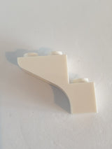 1x3x2 Halbbogenstein rund mit Stufe weiß white