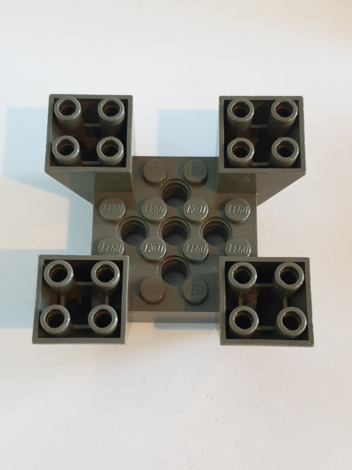 6x6x2 Schrägstein 65° mit Ausschnitt/Konverter invert altdunkelgrau dark gray