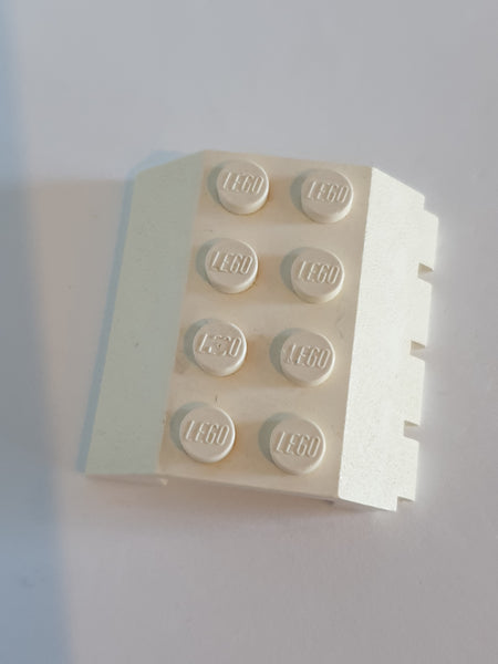 4x4 Schrägstein mit Scharnier 45° weiß white