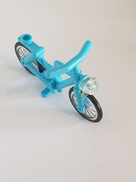 Fahrrad für Minifigur mit Rädern azur medium azure