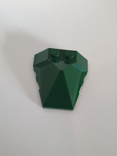 4x4 Keilstein mit Pyramidenspitze dunkelgrün