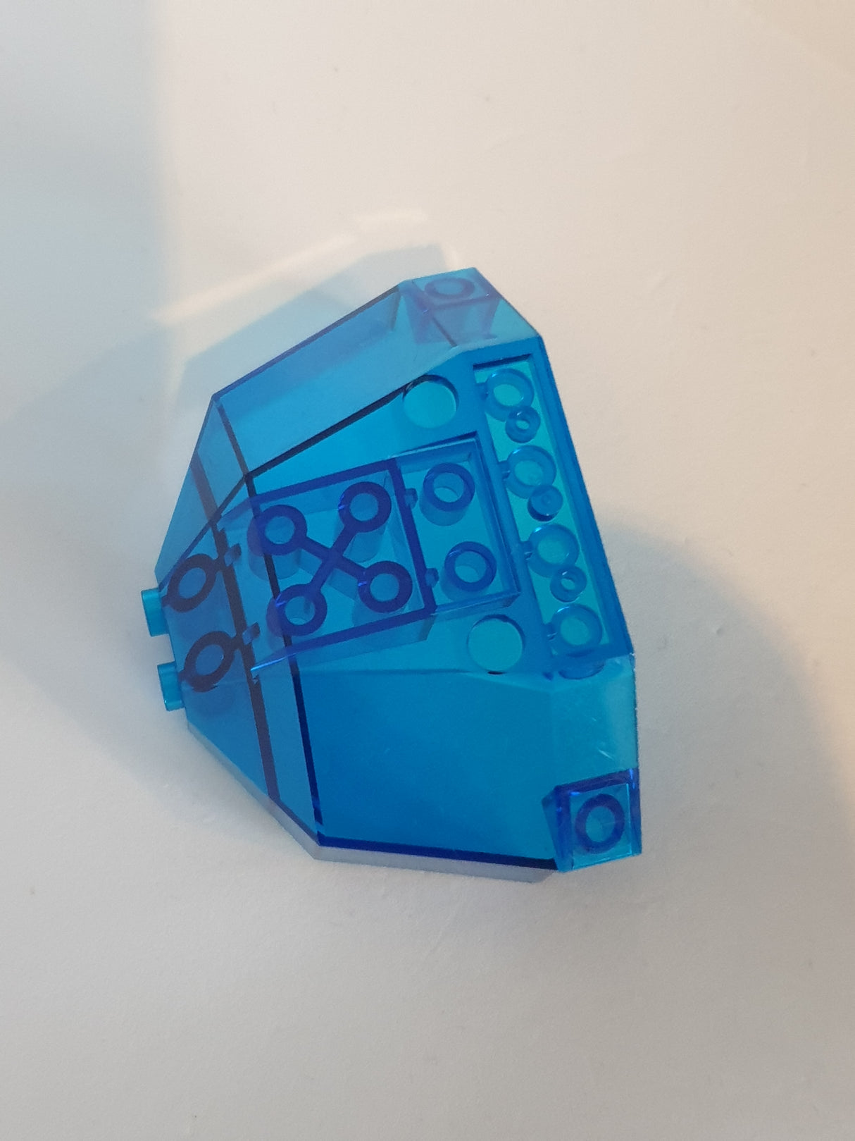 5x8x3 Windschutzscheibe Cockpit transparent blau