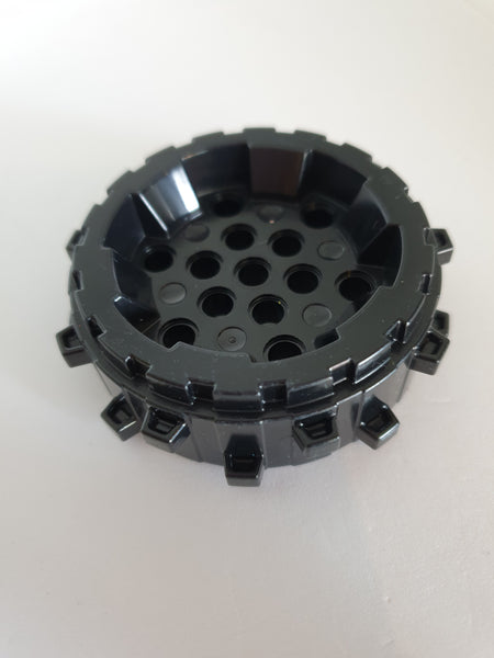 Rad aus Hartplastik 8x8 mit 13 Pin-Löchern schwarz black