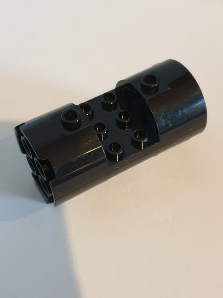 3x3x6 Motor Zylinder Düse mit Ring zwischen den inneren Noppen schwarz black