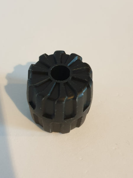 Rad aus Hartplastik 22x24mm klein schwarz black