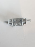 2x2 Achsplatte Radhalter mit Technik Pins neuhellgrau