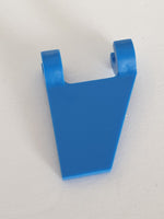 2x2 Fahne Flagge Banner Trapez mit 2 Clips blau