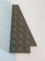4x8 Flügelplatte rechts altdunkelgrau dark gray