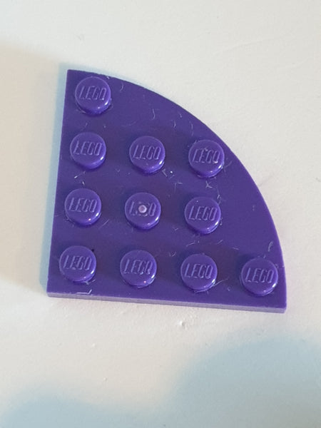 4x4 Eckplatte / Rundplatte lila dark purple
