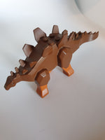 Stegosaurus Dinosaurier mit Beinen dunkelorange