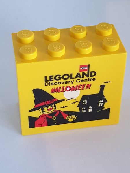 2x4x3 Stein bedruckt Lego Halloween gelb