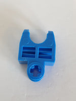 2x3 Technik Kugelgelenk mit Verbinder Open Sides, Angled Forks with Closed Axle Holes blau